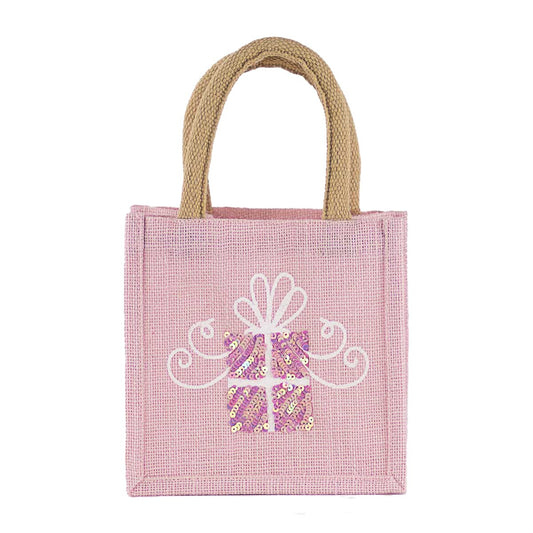 Glitzy Present Petite Gift Tote   7x7x5 - Persnickety Shop