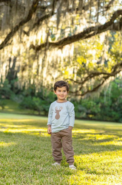 Trotter Street Kids Boy Deer Pant Set