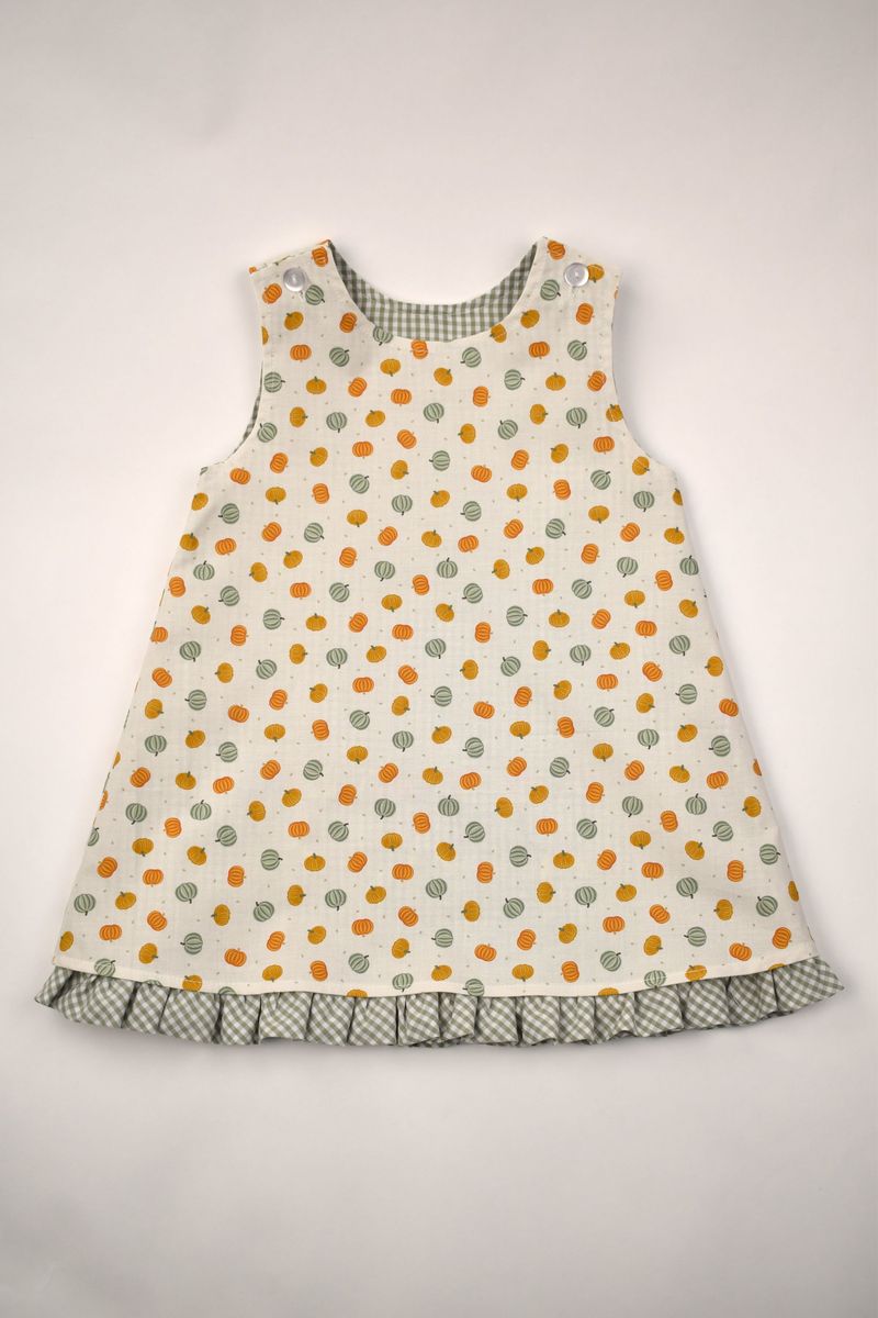 Funtasia Too TURKEYS/ PUMPKIN PRINT Reversible Dress