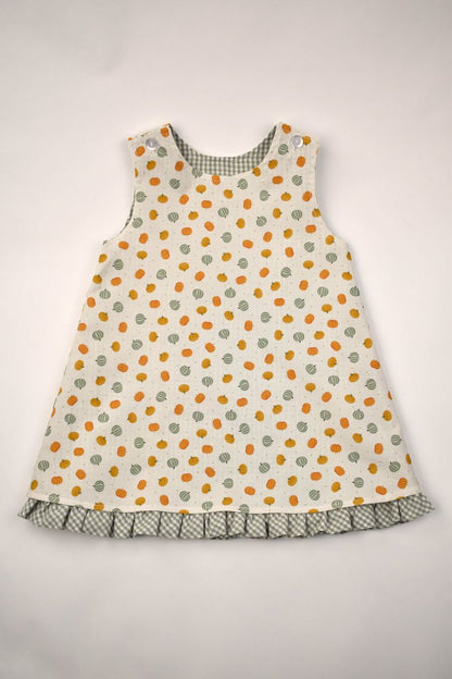 Funtasia Too TURKEYS/ PUMPKIN PRINT Reversible Dress