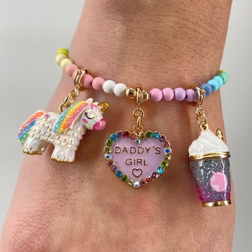 CHARM IT® Gold Unicorn Smoothie Charm - Persnickety Shop