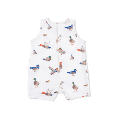 Ducks - Sleeveless Shortie Romper - Persnickety Shop