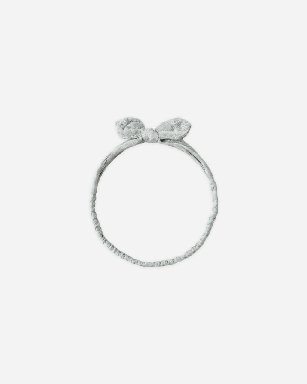BABY BOW HEADBAND GREEN GINGHAM - Persnickety Shop