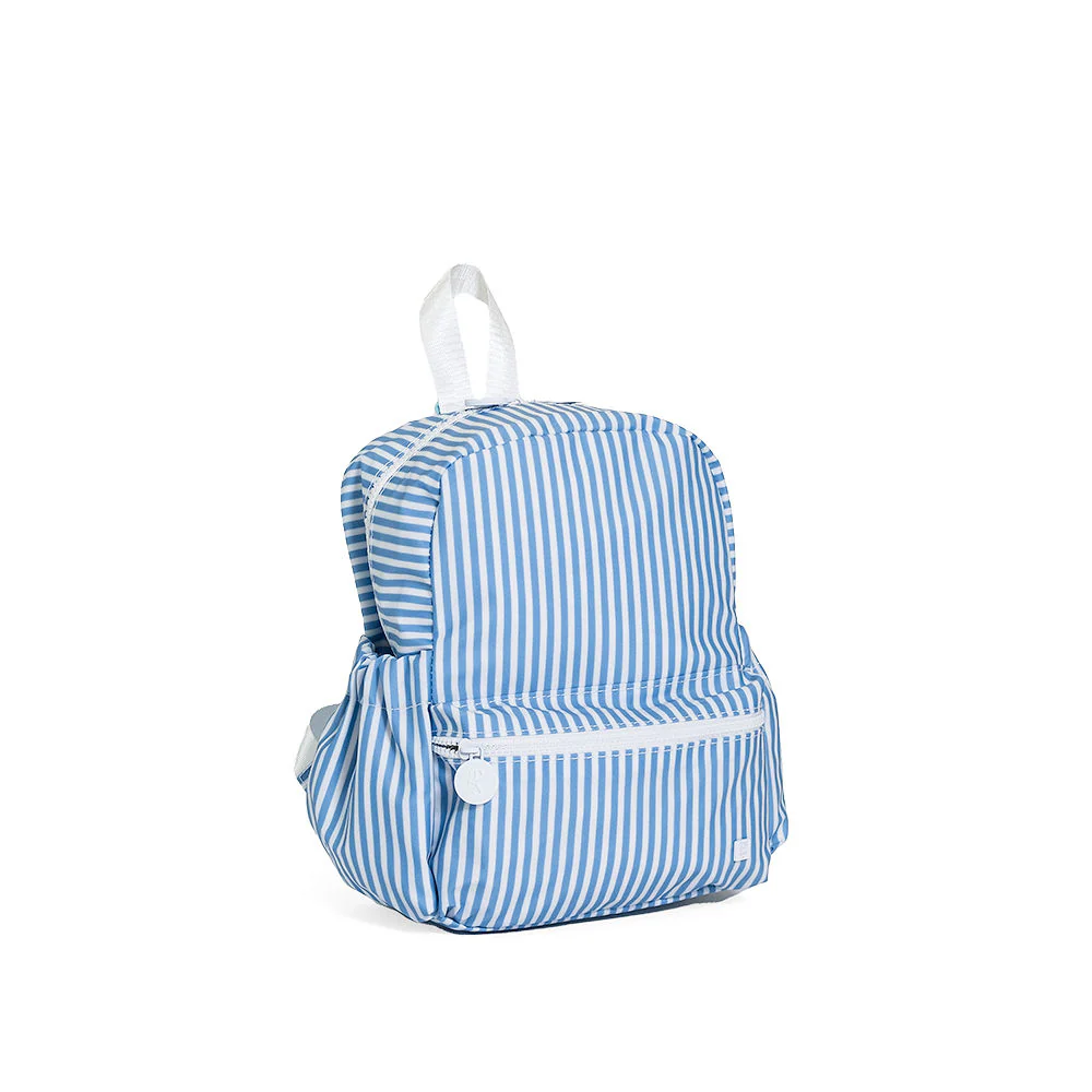 MINI BACKER - PIMLICO STRIPE CHAMBRAY BACKPACK - Persnickety Shop