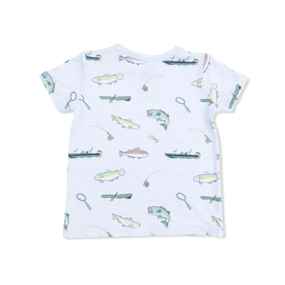 Fishing - Crew Neck Tee with Casual Short - Persnickety Shop