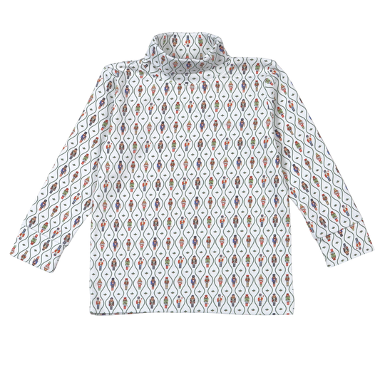 Baby Loren Blue Nutcracker Pima turtleneck