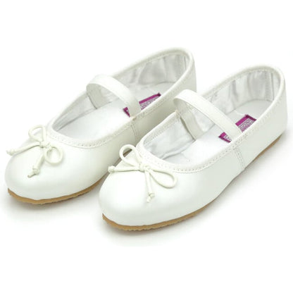 L'Amour Alia Ballerina Flat, Pearl White - Persnickety Shop