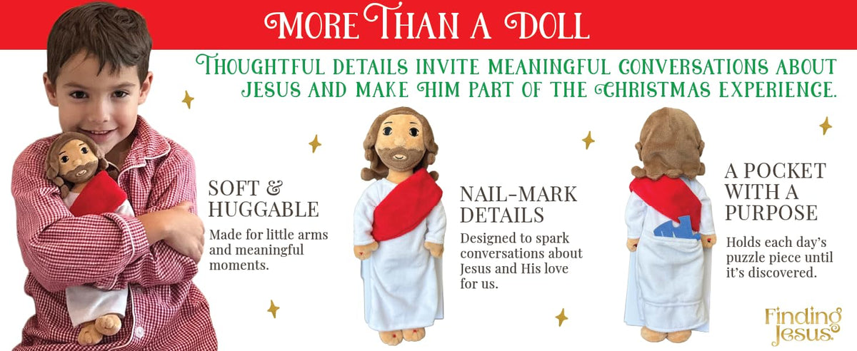 Finding Jesus Countdown to Christmas Kit for Families Puzzle Book Box Set