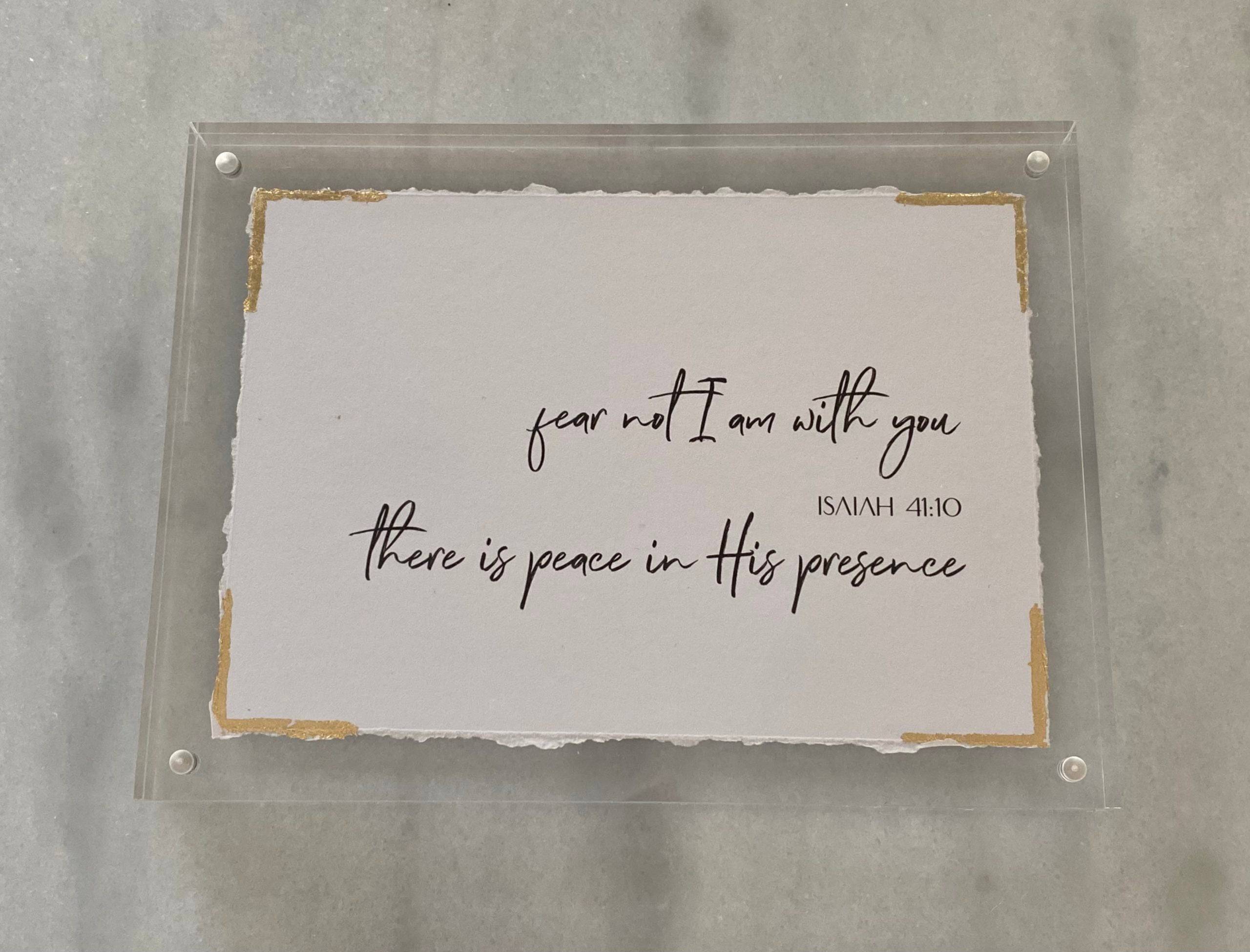 5X7 Acrylics Bible Verse Isaiah - Persnickety Shop