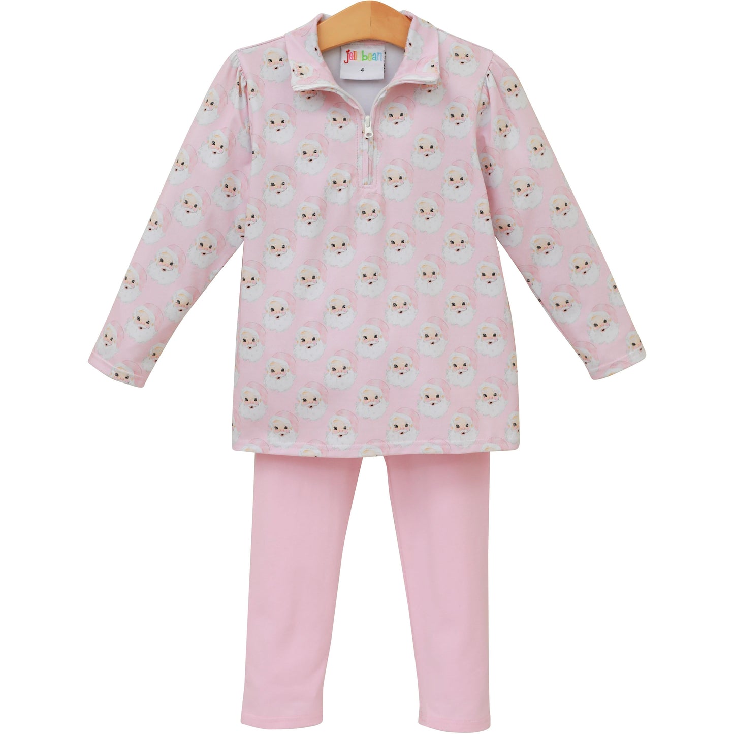 PRE-ORDER |Jolly Santa Pullover Pink Set  by Jellybeans Smock Candy - Persnickety Shop