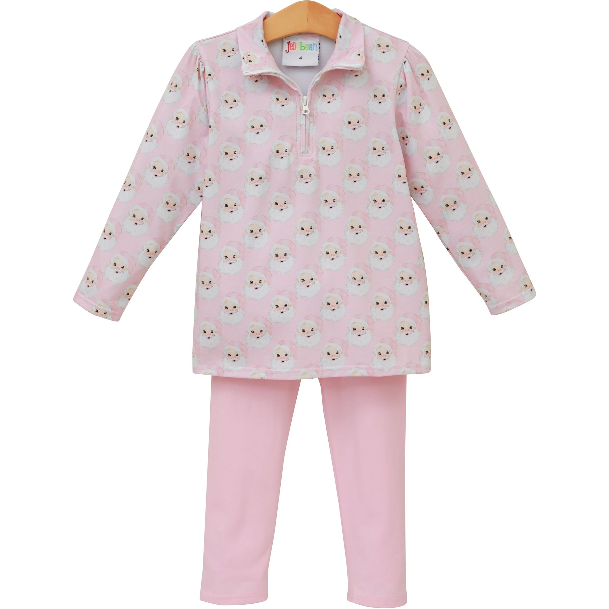 PRE-ORDER |Jolly Santa Pullover Pink Set  by Jellybeans Smock Candy - Persnickety Shop