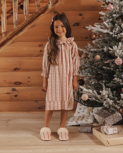 RYLEE + CRU SLIPPERS CANDY CANE LANE