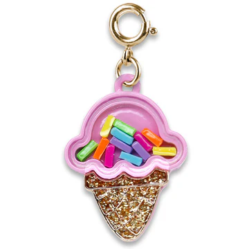 CHARM IT Gold Ice Cream Cone Shaker Charm - Persnickety Shop