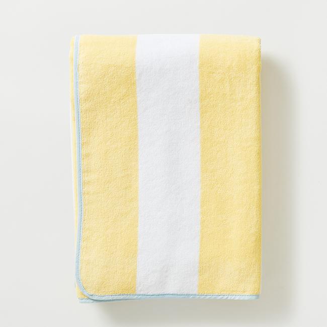 Beach Towel Yellow Stripe - Persnickety Shop