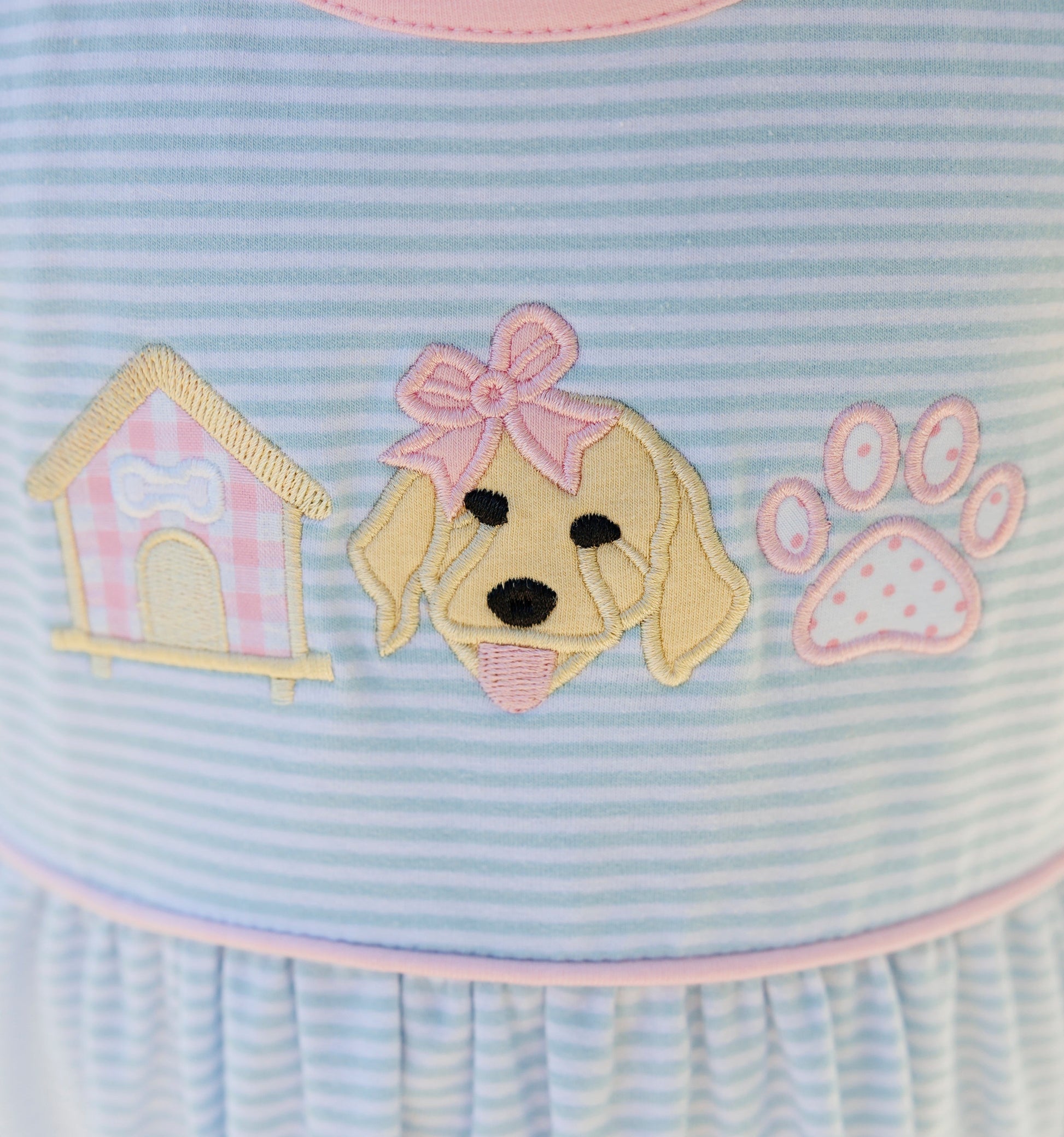 Jellybean Girl's Pups & Paws Ruffle Pocket Dress - Persnickety Shop