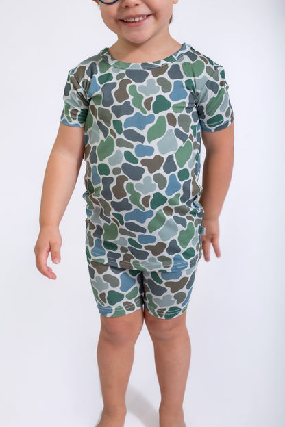 GOOSIES Short Sleeve Pajamas- Camo