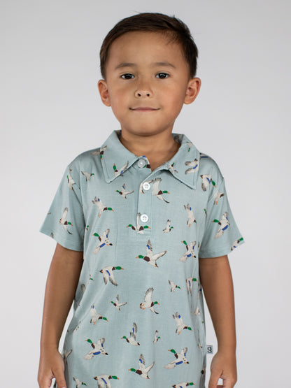 GOOSIES Short Sleeve Polo Shirt - Mallards