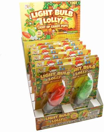Holiday Light Bulb Lolly – Light-Up Christmas Candy - Persnickety Shop