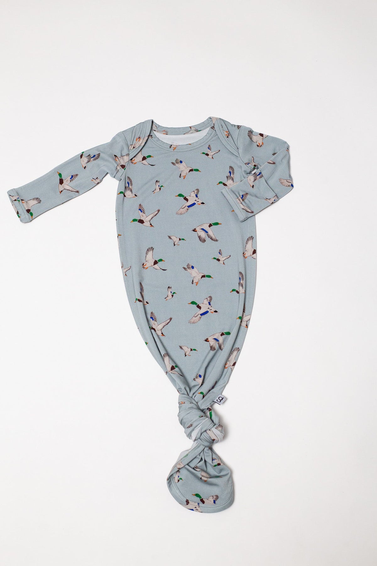 Goosies- Knotted Infant Gown - Mallards (0-3 mo)