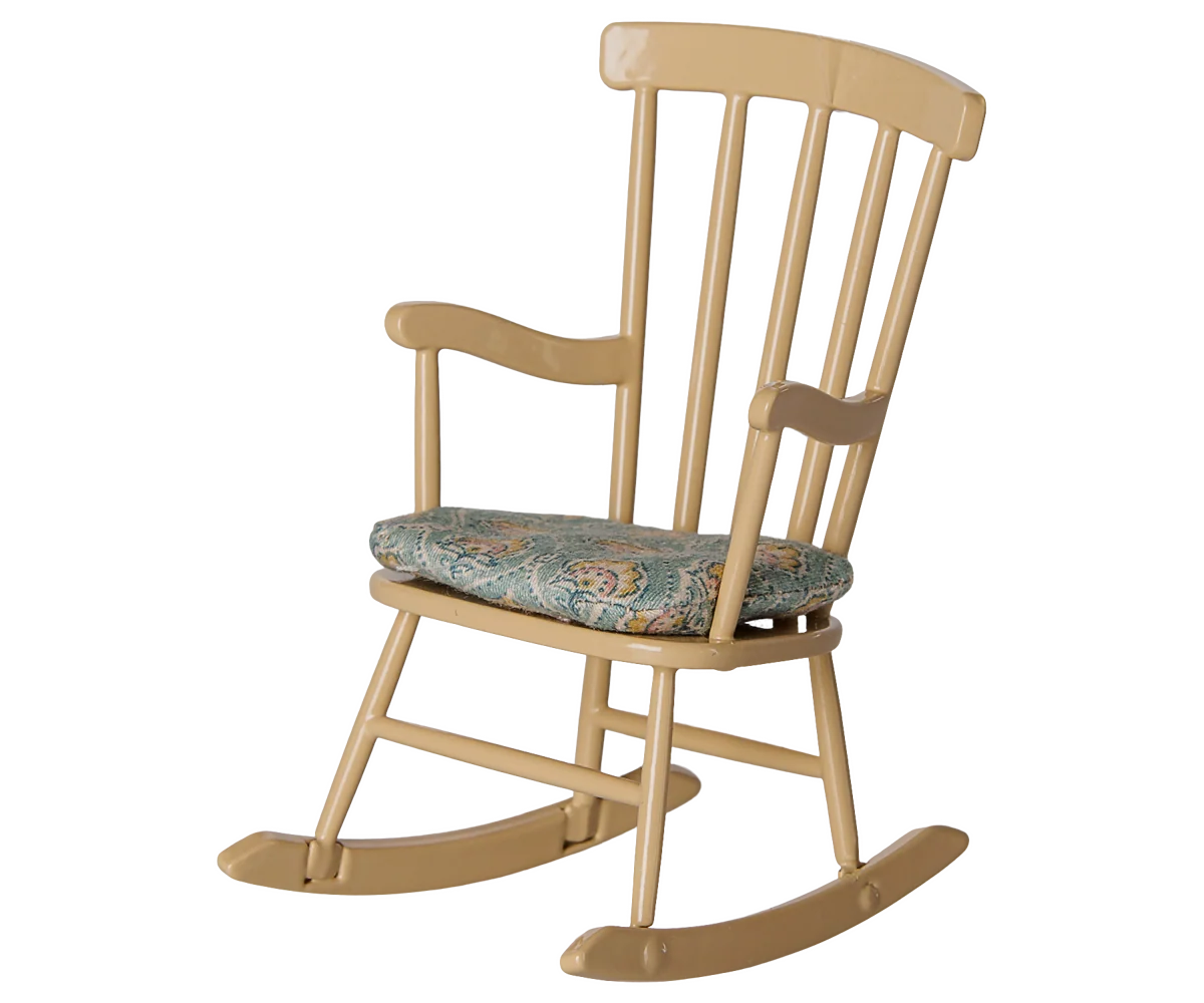 Maileg NEW Rocking chair, Mouse - Wheat