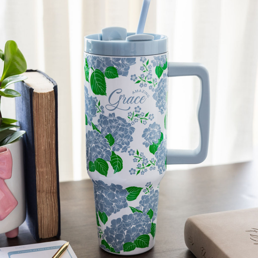 STAINLESS STEEL 40 OZ. TUMBLER, AMAZING GRACE - Persnickety Shop