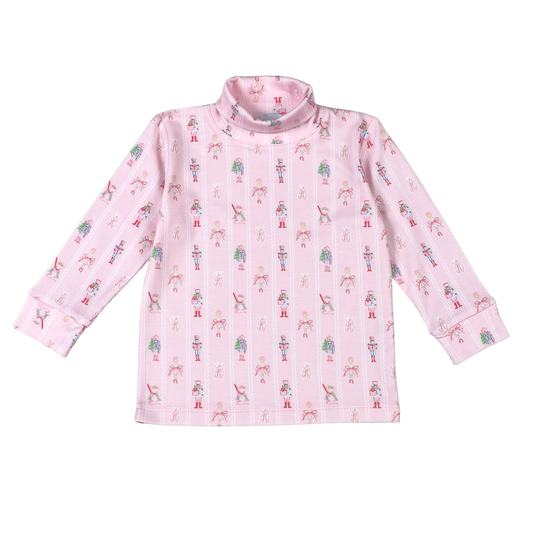 Baby Loren Pink Nutcracker Pima turtleneck