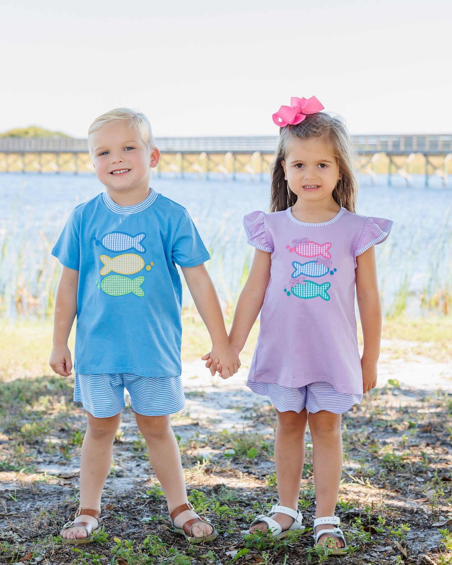 Jellybean Boy's One Fish Two Fish Short Set - Persnickety Shop