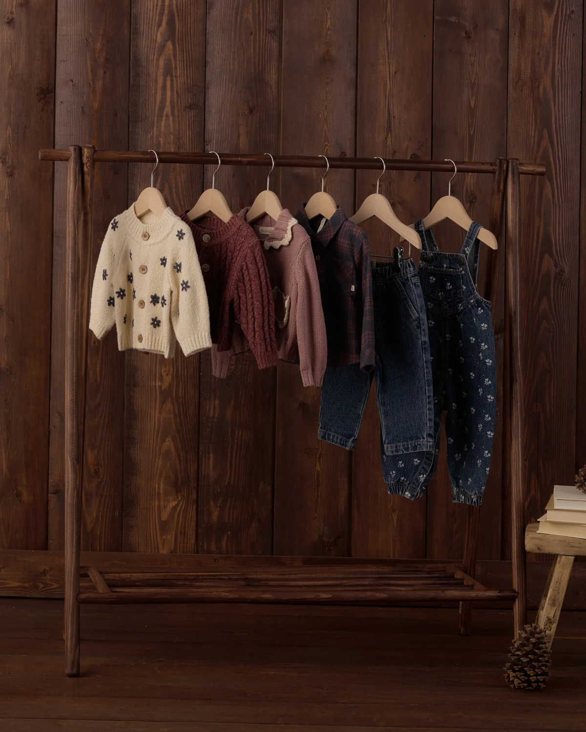 RYLEE + CRU VINTAGE OVERALL HEART DITSY