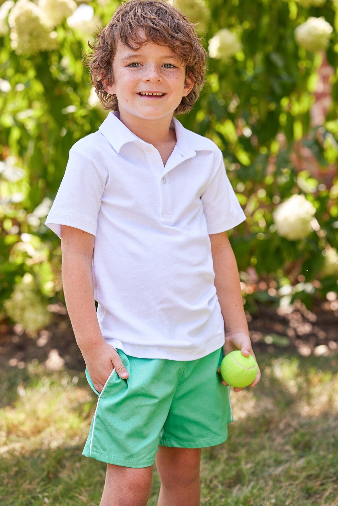 Short Sleeve Polo - White - Persnickety Shop