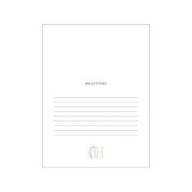 Hamner Hill Blue Floral Crest Milestone Cards - Persnickety Shop