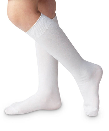 Jefferies Socks Classic White Nylon Knee High Socks 1 Pair - Persnickety Shop