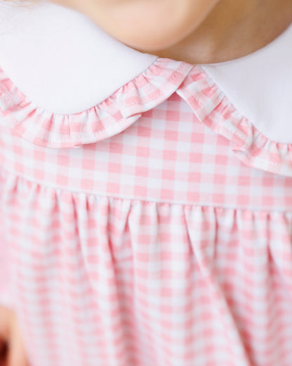 Catherine Diaper Set - Light Pink Gingham Jellybean by Smock Candy - Persnickety Shop