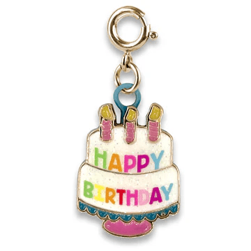 CHARM IT® Gold Birthday Cake Charm - Persnickety Shop