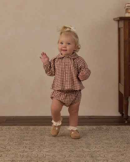 RYLEE & CRU NELLIE SET BRICK CHECK