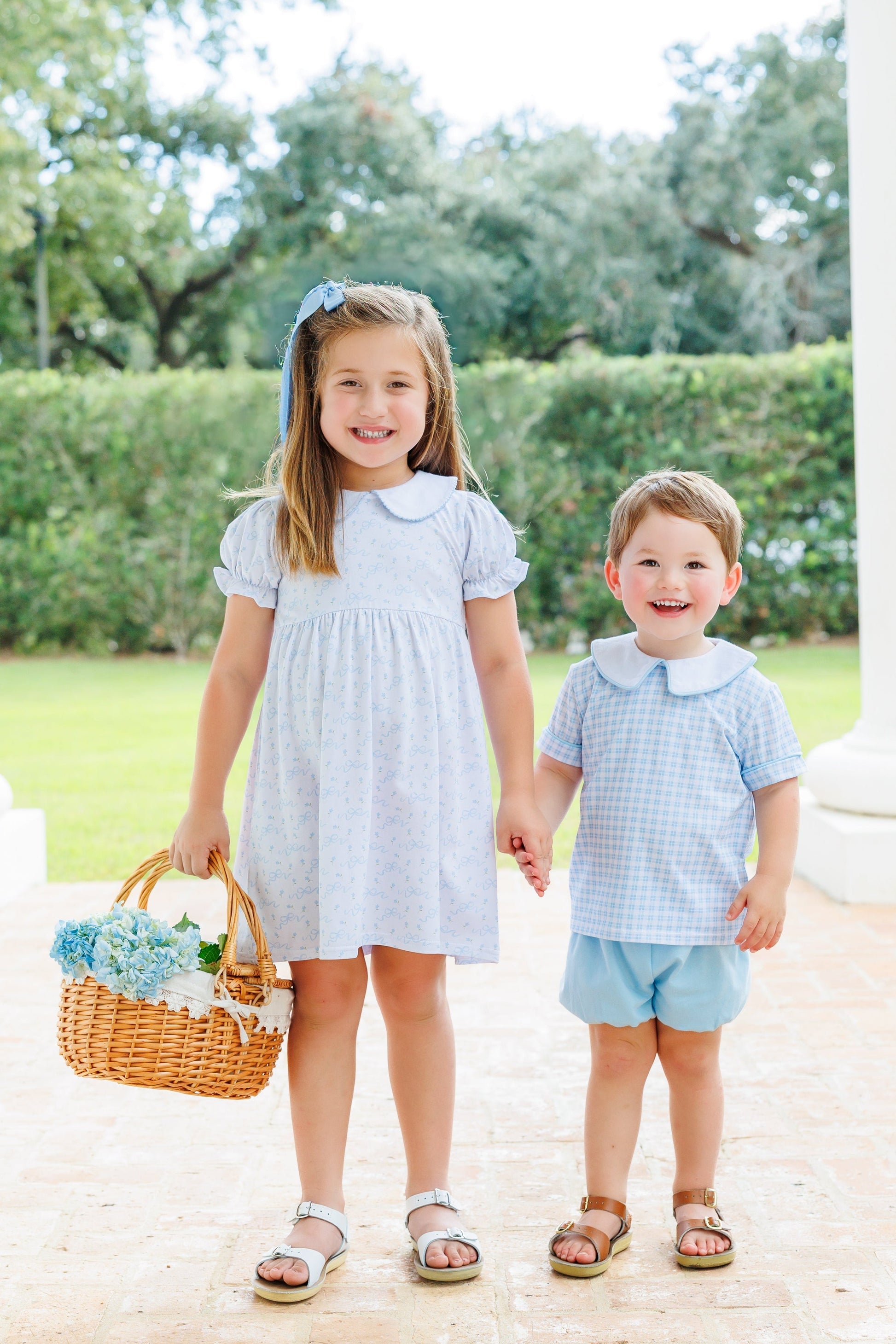 Jellybean Blooming Bow Charlotte Dress - Persnickety Shop