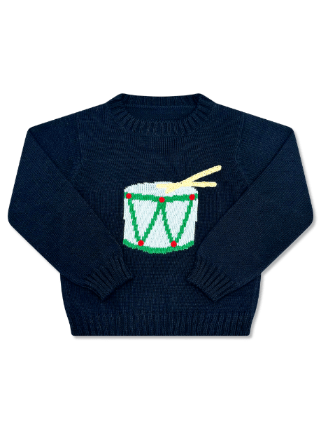 Lullaby Set Cozy Up Sweater Northshore Navy, Drum - Persnickety Shop