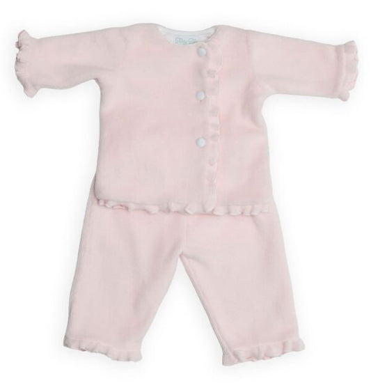 Terry Tots 2 Piece Set – Pink Fleece