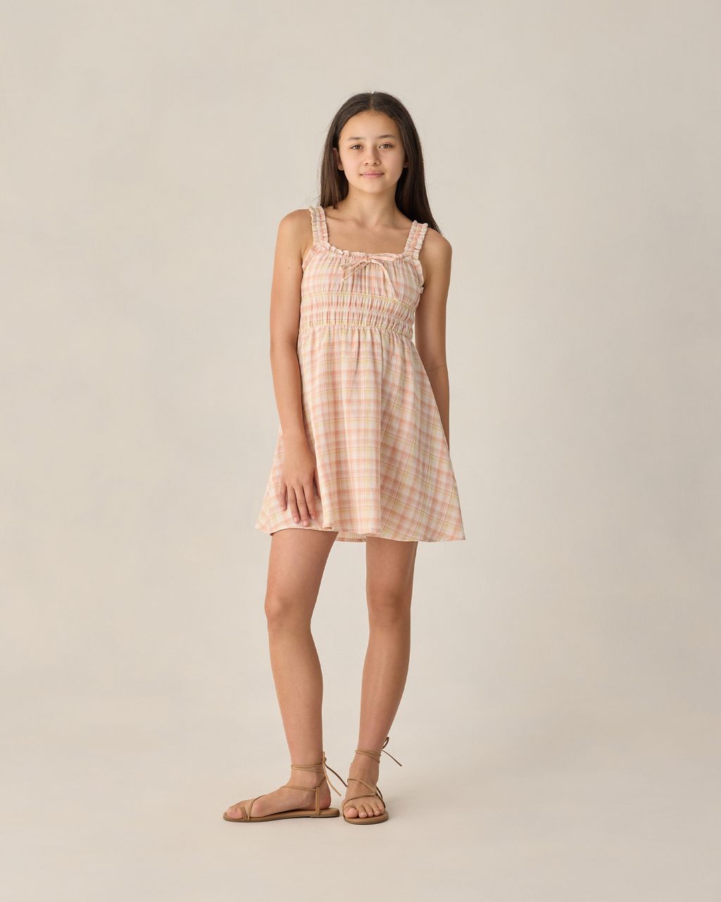 TEEN JANE MINI DRESS SUMMER PLAID - Persnickety Shop