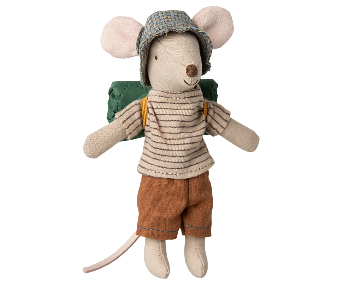 Maileg Hiker mouse, Big brother - Thin stripes - Persnickety Shop