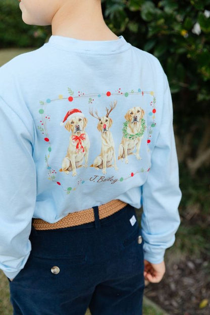 PRE-ORDER L/S Christmas Labs T-SHIRT - Persnickety Shop