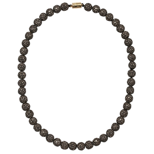 Kids Baseball Bling Disco Ball Beaded Necklace - Persnickety Shop