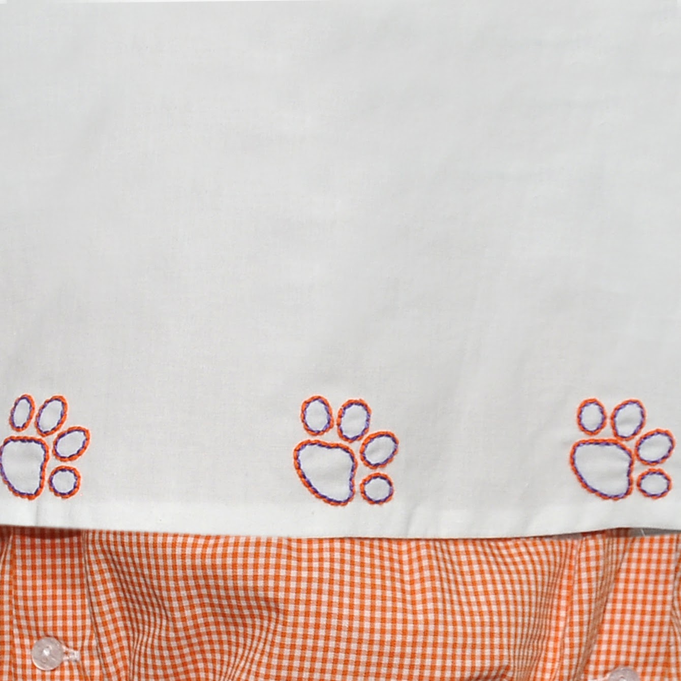 Clemson Diaper Set Orange/Purple
