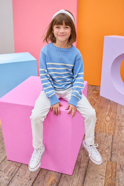 Bisby Striped Sweater - Blues