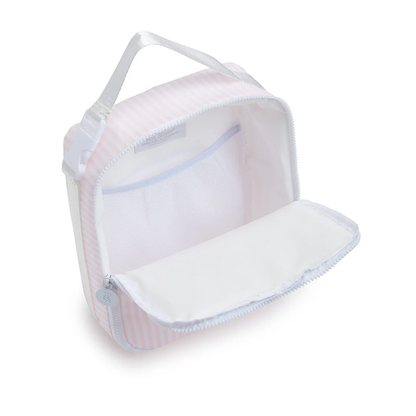 LUNCH BOX INSULATED LUNCH BAG - RIBBON FLORAL PINK - Persnickety Shop