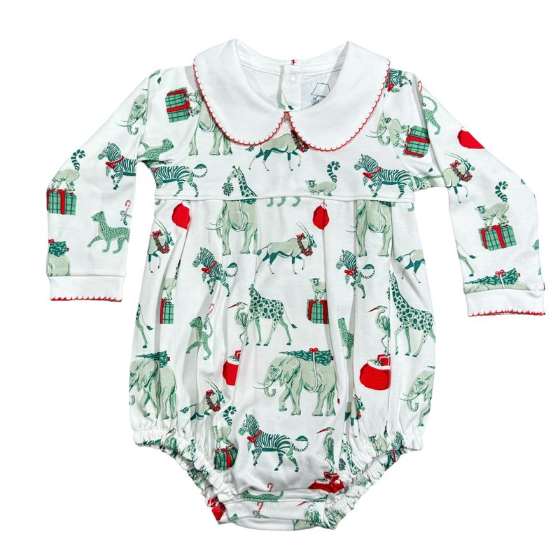 Heyward House Long Sleeve Bubble – Christmas Safari - Persnickety Shop