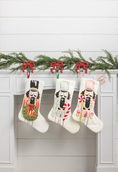 NUTCRACKER EMBROIDERED STOCKING