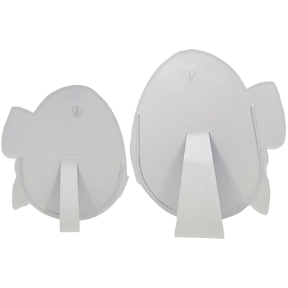 The Round Top Collection Periwinkle & Green Eggs with Plaid Bows – Set of 2 Yard Décor - Persnickety Shop