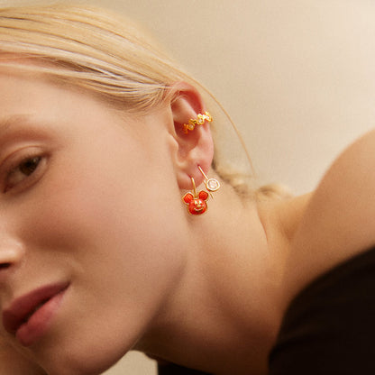 Disney Mickey Mouse Pumpkin Drop Earrings