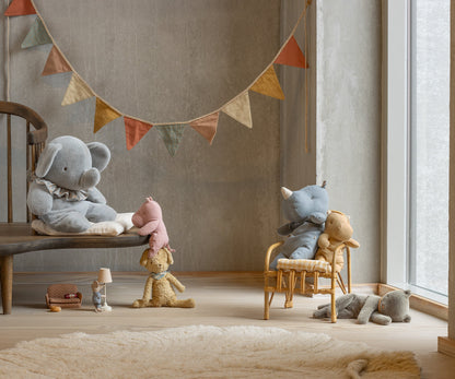 PREORDER Maileg Sleeping Kitten Plush, Medium - Grey