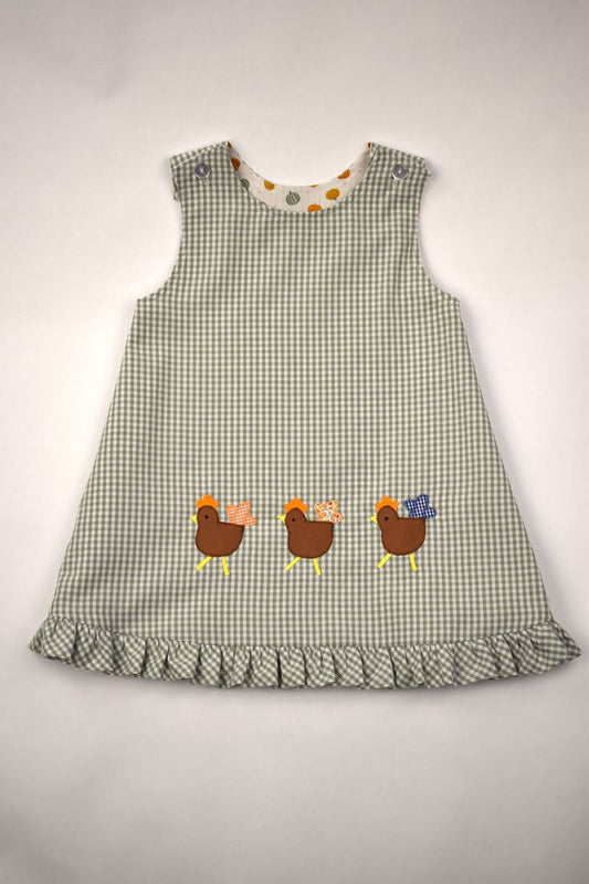Funtasia Too *Pre-Order* TURKEYS/ PUMPKIN PRINT Reversible Jumper